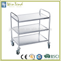 Best food service trolley prices, dining serving cart, hand push food cart for sale